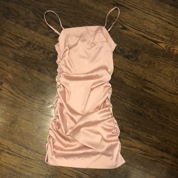 Dresses & Skirts - Cider Pink Ruched Sexy Slip Dress